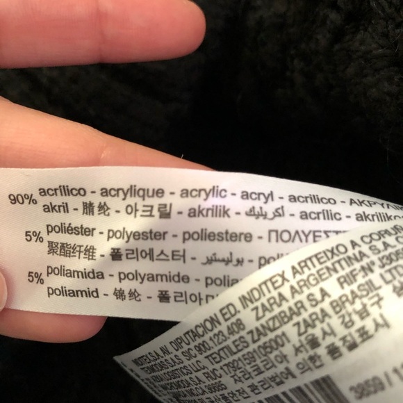 ZARA Black Cable Knit Sweater - Picture 6 of 9